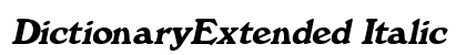 DictionaryExtended Italic preview