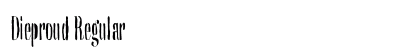 Dieproud Regular preview