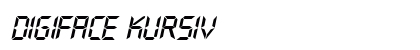 Digiface kursiv Preview