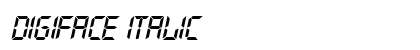Digiface Italic preview