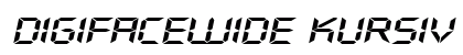 DigifaceWide kursiv Preview