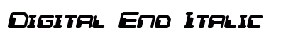 Digital End Italic preview
