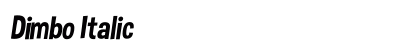 Dimbo Italic preview