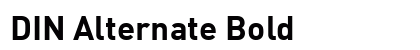 DIN Alternate Bold preview