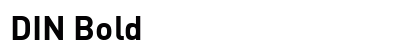 DIN Bold preview
