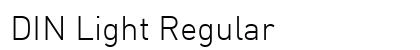 DIN Light Regular