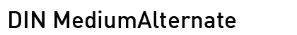 DIN MediumAlternate Preview