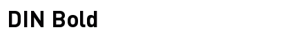 DIN Bold preview