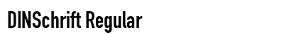 DINSchrift Regular preview