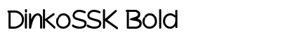 DinkoSSK Bold preview
