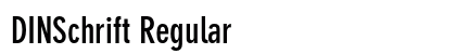 DINSchrift Regular preview