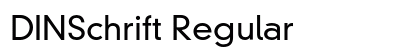 DINSchrift Regular preview
