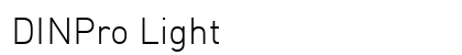 DINPro Light Preview