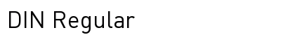 DIN Regular Preview