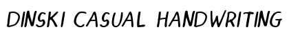 DINSKI CASUAL HANDWRITING Italic preview
