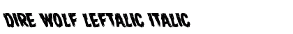 Dire Wolf Leftalic Italic preview