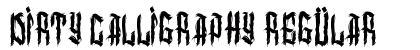 dirty calligraphy Regular preview