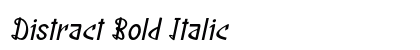 Distract Bold Italic Preview