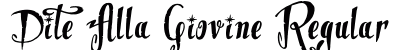 Dite Alla Giovine Regular preview