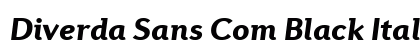 Diverda Sans Com Black Italic preview