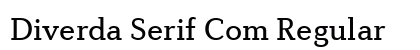 Diverda Serif Com Regular preview