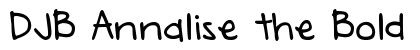 DJB Annalise the Bold Bold preview