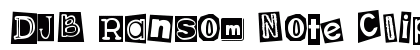 DJB Ransom Note Clipped Messy Regular preview