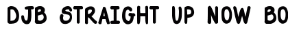 DJB Straight Up Now Bold Regular preview