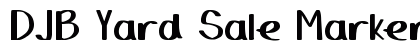 DJB Yard Sale Marker Bold preview