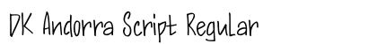 DK Andorra Script Regular preview