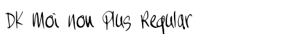 DK Moi Non Plus Regular preview
