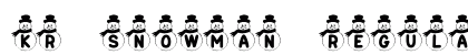KR Snowman Regular preview