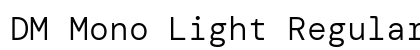 DM Mono Light Regular preview