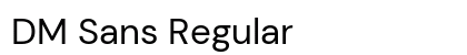 DM Sans Regular preview