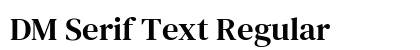 DM Serif Text Regular preview