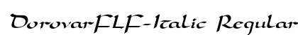 DorovarFLF-Italic Regular preview