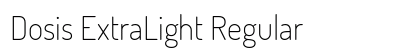 Dosis ExtraLight Regular preview