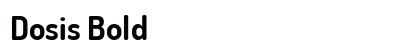 Dosis Bold preview