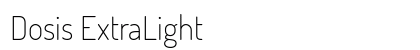 Dosis ExtraLight Preview