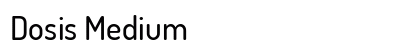 Dosis Medium Preview