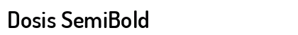 Dosis SemiBold Preview