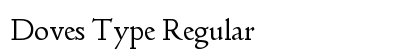 Doves Type Regular preview