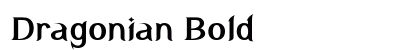 Dragonian Bold preview