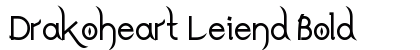 Drakoheart Leiend Bold preview