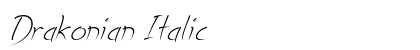 Drakonian Italic Preview