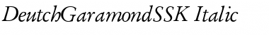 Download DeutchGaramondSSK Font