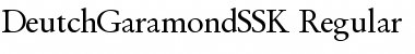 Download DeutchGaramondSSK Font