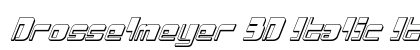 Drosselmeyer 3D Italic Italic preview