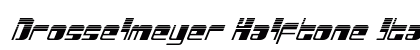 Drosselmeyer Halftone Italic Italic preview