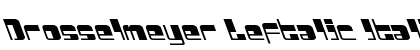 Drosselmeyer Leftalic Italic preview